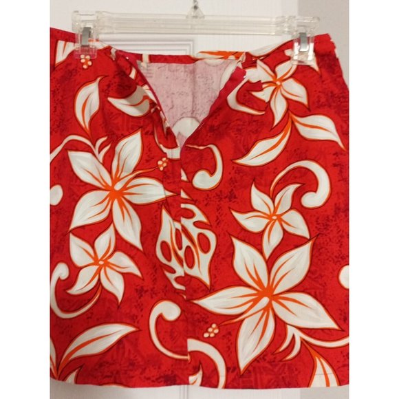 Women's G.A.S. CO. Vibrant Tropical Floral Print Skirt Zip Closure Large - Picture 4 of 5